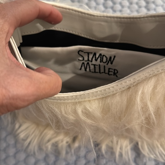Cream Faux Fur Shoulder Bag - Picture 5 of 5